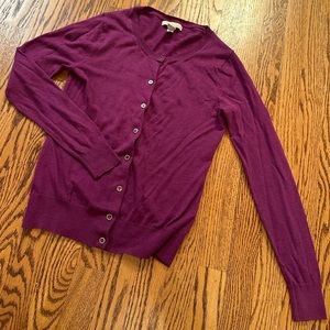Women’s NWOT Banana Republic Plum and Purple Cardigan Sweater